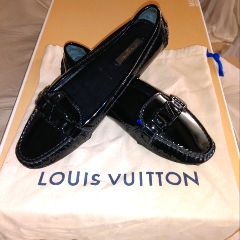 Louis Vuitton Black Patent Shoes